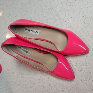 Steve Madden hot pink heels, size 8.5